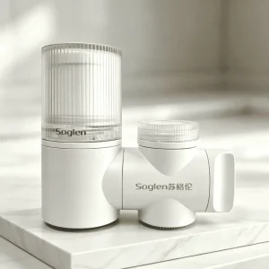 Portable Detachable White Faucet Water Filter with 360-Degree Rotation for Kitchen, Rental House, and Dormitory