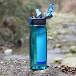 Portable Double Wall Insulated Water Filter Bottle 12-24 Hour Thermal Insulation