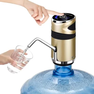 Portable Electric Automatic USB Food Grade Silicone Drinking Bottled Water Pump for Home Office Travel