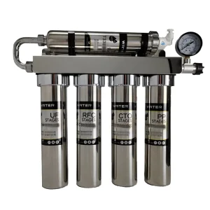 Portable Five Stage Ultrafiltration System 304 Stainless Steel Activated Carbon Water Softener Manual Under Sink Household