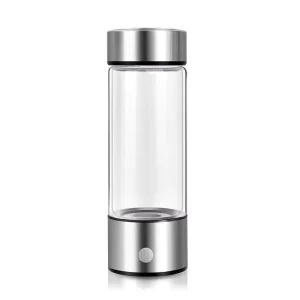Portable Glass Hydrogen Water Generator Cup Bottle 420ml Battery-Powered for Outdoor and Household Use