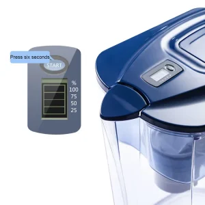 Portable Household Kitchen Pitcher 3.5L Alkaline Water Filter Purifier Pitcher Jug With Carbon Filter