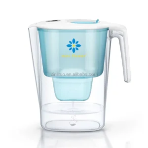 Portable Household Kitchen Water Purifier with Activated Carbon Filter Manual Plastic Pitcher Water Filter