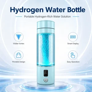 Portable Hydrogen Rich Water Bottle 450ml SPE PEM Hydrogen Water Generator