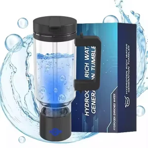 Portable Hydrogen Rich Water Cup Hydrogen Generator Battery USB Powered 1000ml Capacity 3000ppb Outdoor RV Household Car