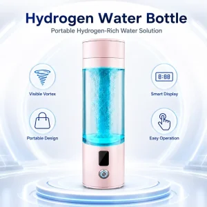 Portable Hydrogen Water Bottle Generator SPE PEM USB Rechargeable Hydrogen-Rich Water Maker
