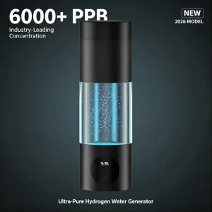 Portable Hydrogen Water Bottle Generator Self Cleaning Type C Rechargeable CE FDA Certified for Bulk Order