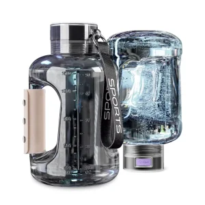Portable Hydrogen Water Bottle Hydrogen Water Generator with SPE PEM Technology 2500PPB Pure Hydrogen Rich Concentration