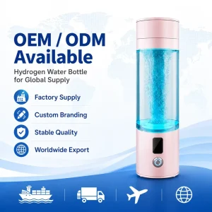 Portable Hydrogen Water Bottle Smart Hydrogen Rich Water Generator for Office Fitness and Travel
