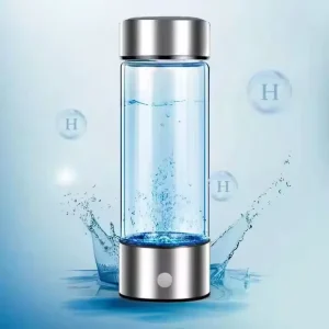 Portable Hydrogen Water Generator with SPE and PEM Technology Rechargeable Glass Hydrogen Water Generator Bottle 420ml