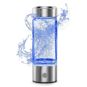 Portable Hydrogen Water Generator with SPE and PEM Technology Rechargeable Portable Glass Hydrogen Water Generator Bottle