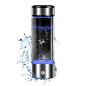 Portable Hydrogen Water Generator with SPE and Pem Technology Rechargeable Portable Glass Hydrogen Water Generator Bottle