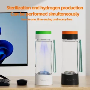 Portable Hydrogen Water Ionizer New Sports Style Hydrogen Water Generator Hydrogen Water Bottle UV C Light Long Operating Time