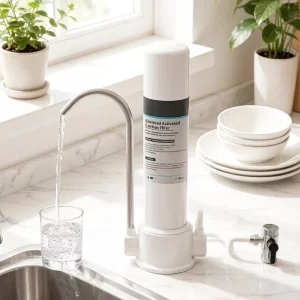 Portable Instant Installation Countertop Water Purifier with Faucet Activated Carbon Filter for Direct Tap Water Filtration