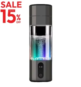 Portable Intelligent 6000ppb USB Hydrogen Water Generator 300ml Plastic Water Bottle Kettle Household Outdoor RV Car Use