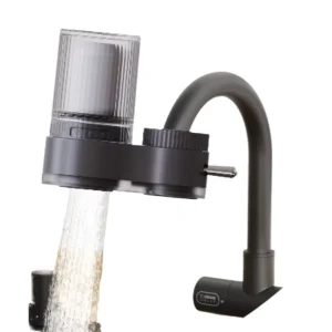 Portable Kitchen Faucet Water Filter 7 Stage Ceramic & Activated Carbon Self Cleaning Manual Operation Convenient Installation
