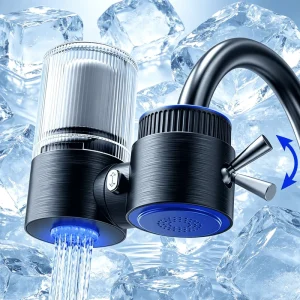 Portable Kitchen Faucet Water Filter with Antibacterial Activated Carbon Purifier