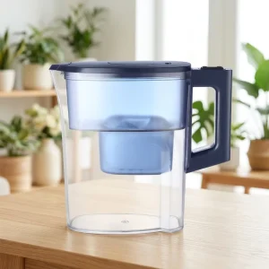 Portable Manual Double-Filter Water Purifier Pitcher with Activated Carbon Filtration System