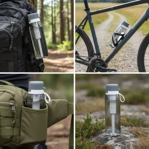 Portable Manual Eco Friendly Water Filter Bottle with Carbon Filter for Household Outdoor RV & Car Use