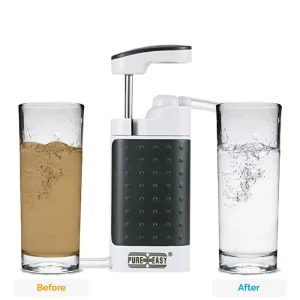 Portable Manual Outdoor Water Purifier with Ceramic Filter for Survival Kits