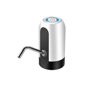 Portable Mini Electric Water Dispenser Pump Black and White Household Rechargeable with USB Charge for Desktop Outdoor RV Use