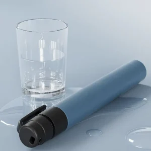 Portable Mini Pen-Shaped Outdoor Water Filter Straw Manual Purifier for Emergency Hiking & Survival Camping