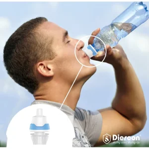 Portable Mini Water Filter Bottle Adapter with Carbon Filter for Emergency and Outdoor Bottle Use BM01