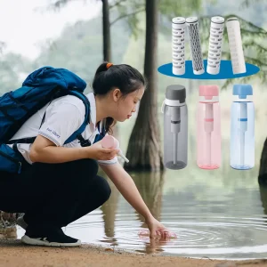 Portable Outdoor UV Water Filter Purifier Bottle