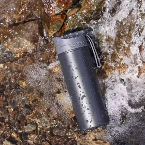 Portable Outdoor Water Filter Bottle with Double-Wall Press-Type UF Membrane Purifier, BPA-Free, for Trekking and Travel
