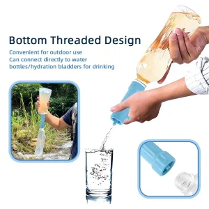 Portable Outdoor Water Filter Hiking Camping Emergency Survival Personal Purifier System for Clean Drinking Water