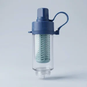 Portable Outdoor Water Filter Purifier Replaceable Filter Survival Water Filtration System for Camping Hiking Travel Emergency