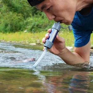 Portable Outdoor Water Filter Purifier for Survival Camping Hiking and Emergency Use