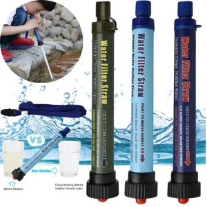 Portable Outdoor Water Filter Straw for Emergency Drinking Water