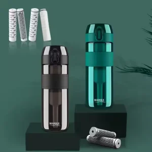Portable Outdoor Water Filters Bottle BPA Free Chlorine Removal Tritan Sport Bottles for Camping Hiking Drinking Emergency