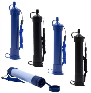 Portable Outdoor Water Purifier and Filter Straw for Camping Hiking and Survival