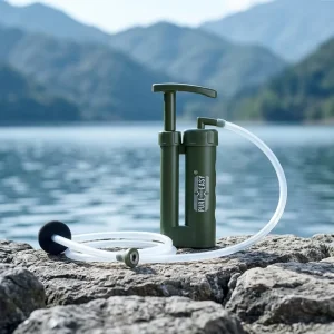 Portable Outdoor Water Purifier with Washable Ceramic UF Membrane Filter and 99.9999% Bacteria Removal