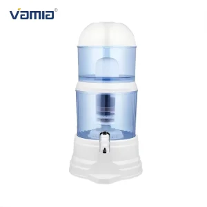 Portable Plastic Manual 6 Layer Activated Carbon Filter Water Purification System with Tank and Stand Treatment Appliances