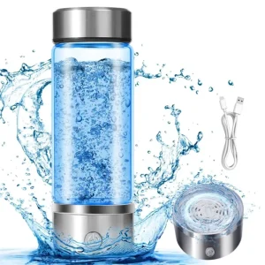 Portable Rechargeable Glass Hydrogen-Rich Water Generator Bottle