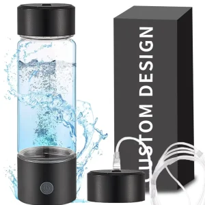 Portable Rechargeable Hydrogen Water Bottle Generator with PEM Technology for Household Use