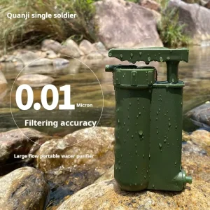 Portable Reverse Osmosis Water Filter and Purifier with Pump 220V for Outdoor Survival Camping