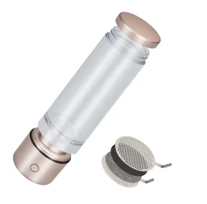 Portable SPE PEM Hydrogen Water H2 Generator Titanium Platinum Electrolytic Plate High Concentration 3.5 5PPM LCD Outdoor