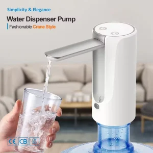 Portable Smart Gallon Water Dispenser with USB Charging and Automatic Electric Pump for Home Office Outdoor Use
