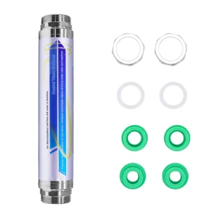Portable Stainless Steel Manual Small Rv Home Shower Salt Free Hard Water Softener System Home Descalcificador De Agua