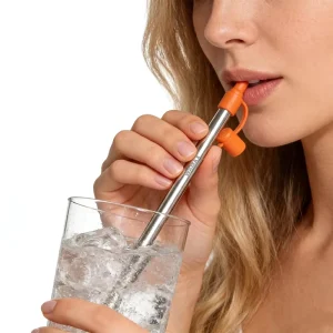 Portable Stainless Steel Water Filter Straw Outdoor Survival Water Purifier Straw Emergency Camping Hiking Travel Outdoor Gear