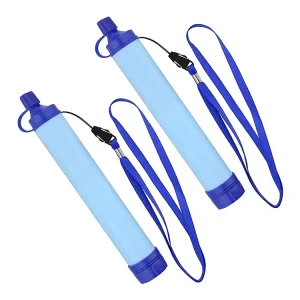 Portable Straw Water Filter for Emergency Survival, Hiking and Drinking