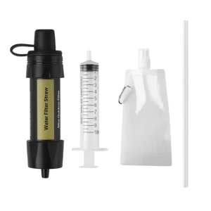 Portable Survival Water Filter Straw for Emergency Camping Hiking and Disaster Preparedness