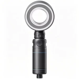 Portable Travel Filtered Shower Head Compact Ring Nozzle & Visual Purification for Gym Hotel