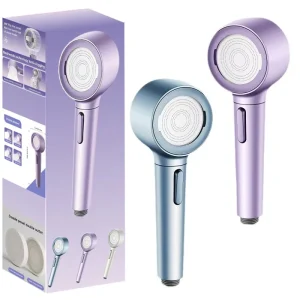 Portable Travel Shower Head Pressurized Handheld Shower Head Skin Cleansing Shower Filter for Hotel Bathroom