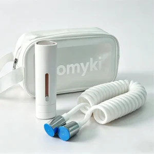 Portable Travel Shower Kit with Filter Booster Hose Rain Type Water Outlet and Pressure Regulation for Hotel Travel and Outdoor Use