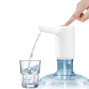 Portable USB Rechargeable Electric Water Bottle Pump for Home and Office
